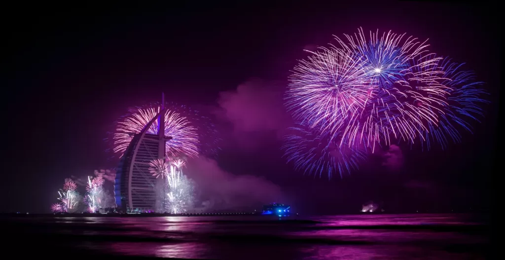 happy new year burj khalifa
